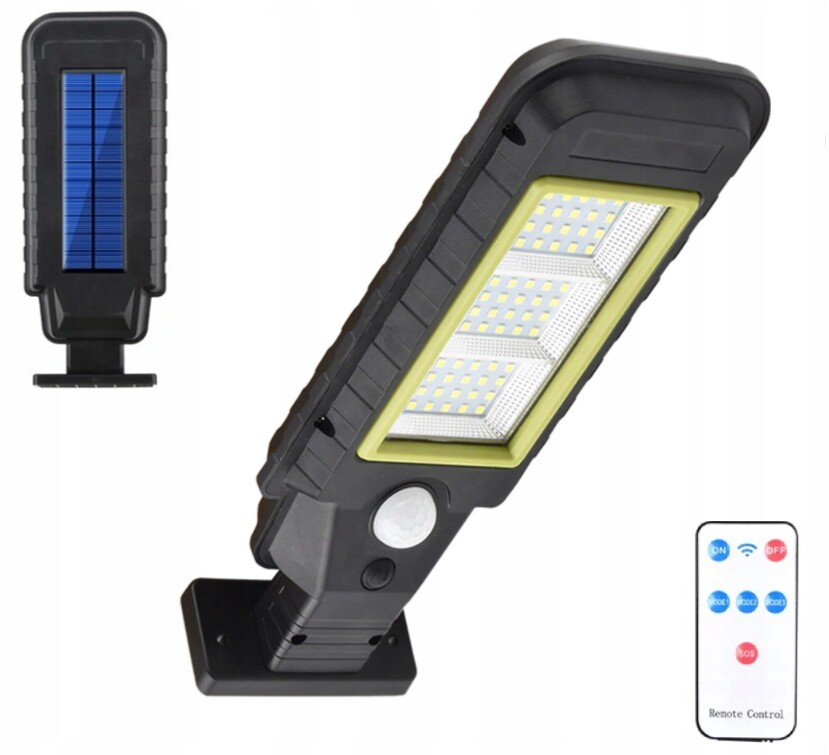 Lampa Latarnia Solar Led 50W + Pilot z czujnikiem ruchu - obrazek 3