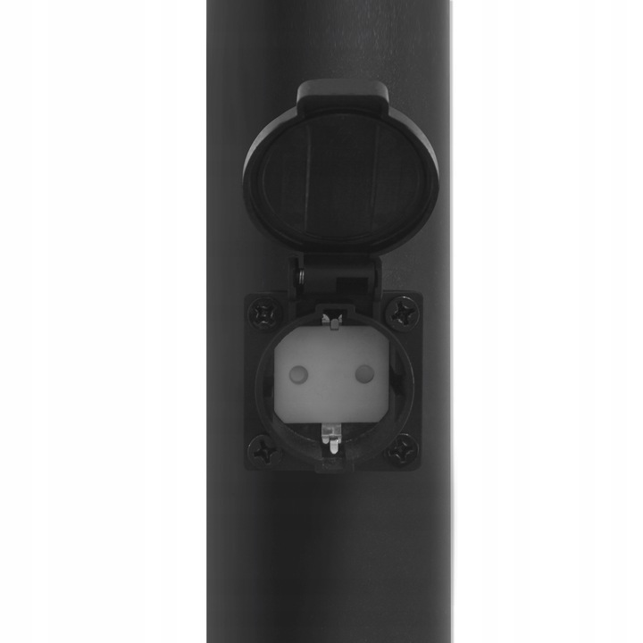 Lampa LED Ogrodowa E27 słupek z GNIAZDEM 230V 65cm okrągła - obrazek 3