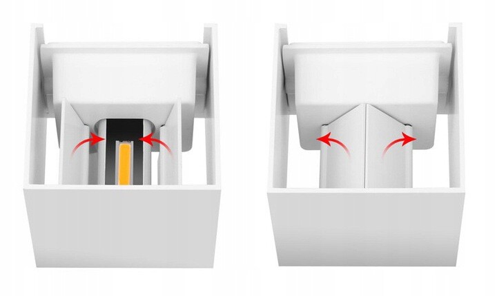 Kinkiet 6W Led z Regulowanym Kątem Padania Światła - obrazek 5