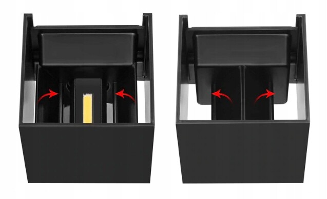 Kinkiet 6W Led z Regulowanym Kątem Padania Światła - obrazek 3