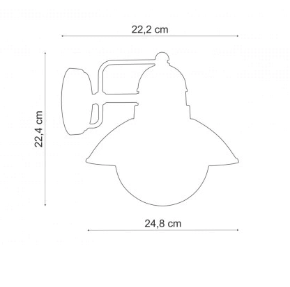 Lampa Ogrodowa LED Kinkiet Elewacyjny E27 60W - obrazek 4