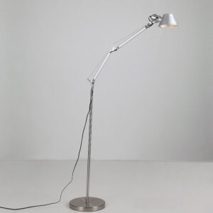 Lampa Podłogowa Do Czytania Tolomeo Loft Srebrna