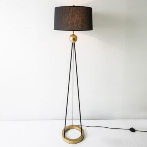 Lampa Podłogowa Belforte Czarna Glamour