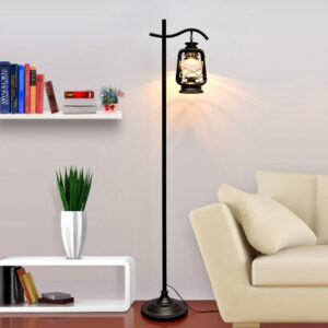 Lampa Podłogowa Latarnia Nafta Vintage