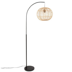Lampa Podłogowa Rattanowa Naturalna Boho