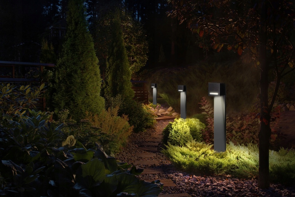 Lampa LED ogrodowa SŁUPEK 100cm stojąca GU10 IP44 - obrazek 3