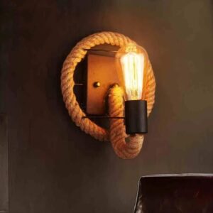 Lampa Ścienna Rope Arthur Rustykalna