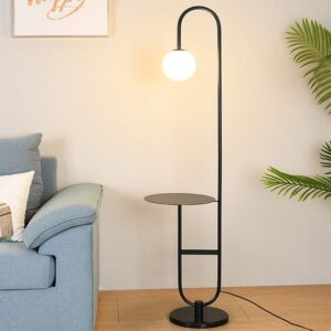 Lampa Stojąca Podłogowa Ze Stolikiem Art Deco