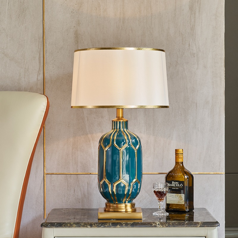 Lampa Stołowa Ceramiczna LukLoy Vintage - obrazek 8