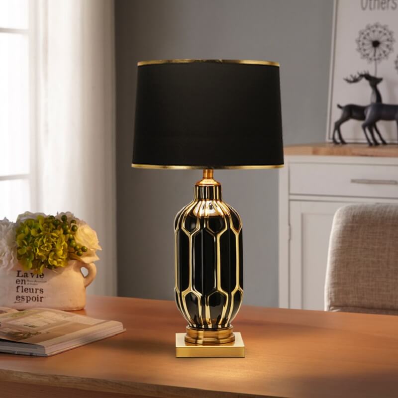 Lampa Stołowa Ceramiczna LukLoy Vintage