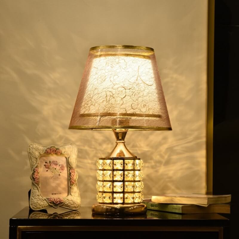 Lampa Stołowa Kryształowa Kostka Rubika Glamour - obrazek 6