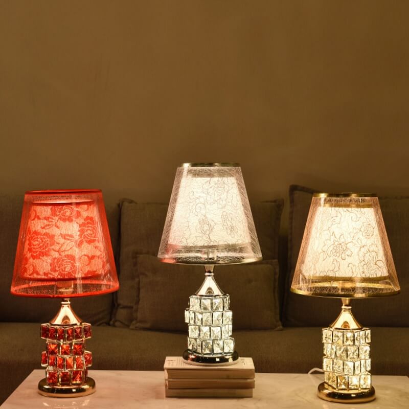 Lampa Stołowa Kryształowa Kostka Rubika Glamour - obrazek 5