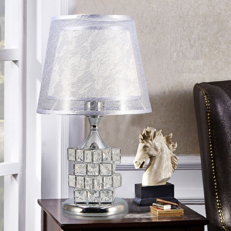 Lampa Stołowa Kryształowa Kostka Rubika Glamour - obrazek 2