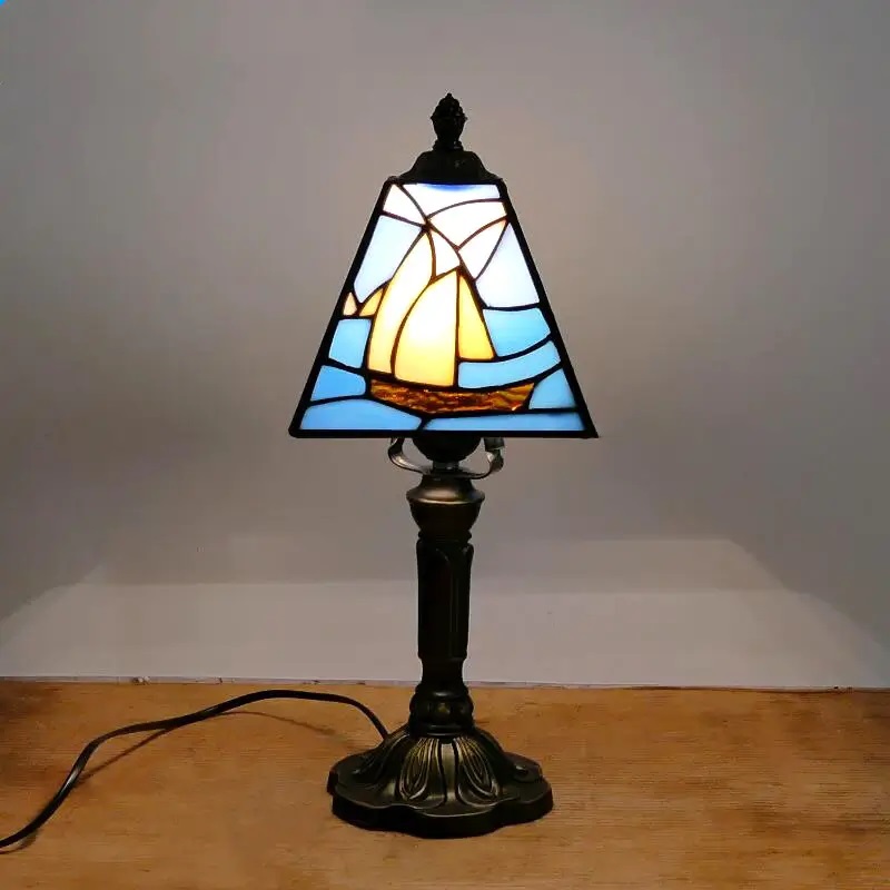 Lampa Stołowa Mozaika Tiffany Vintage