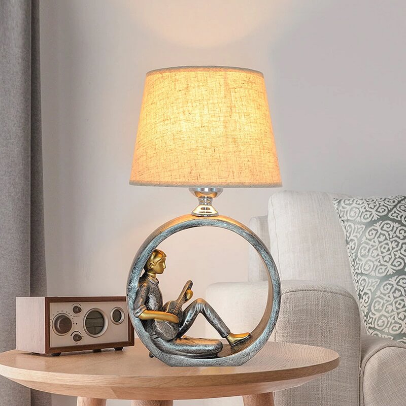 Lampa Stołowa Reading Girl Art Deco - obrazek 3