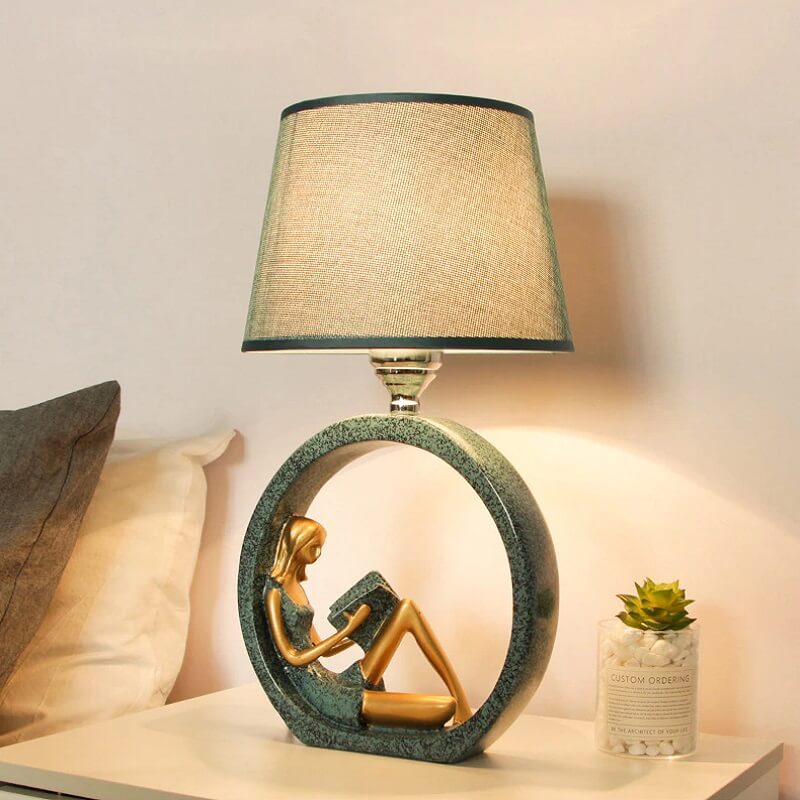 Lampa Stołowa Reading Girl Art Deco - obrazek 2