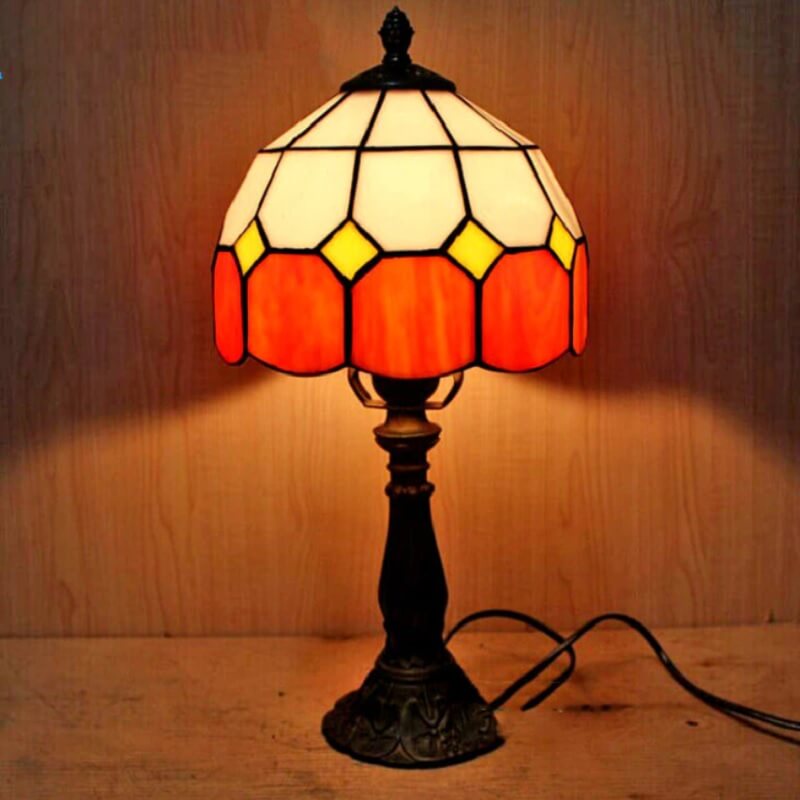 Lampa Stołowa Tiffany Vintage Mozaika - obrazek 3