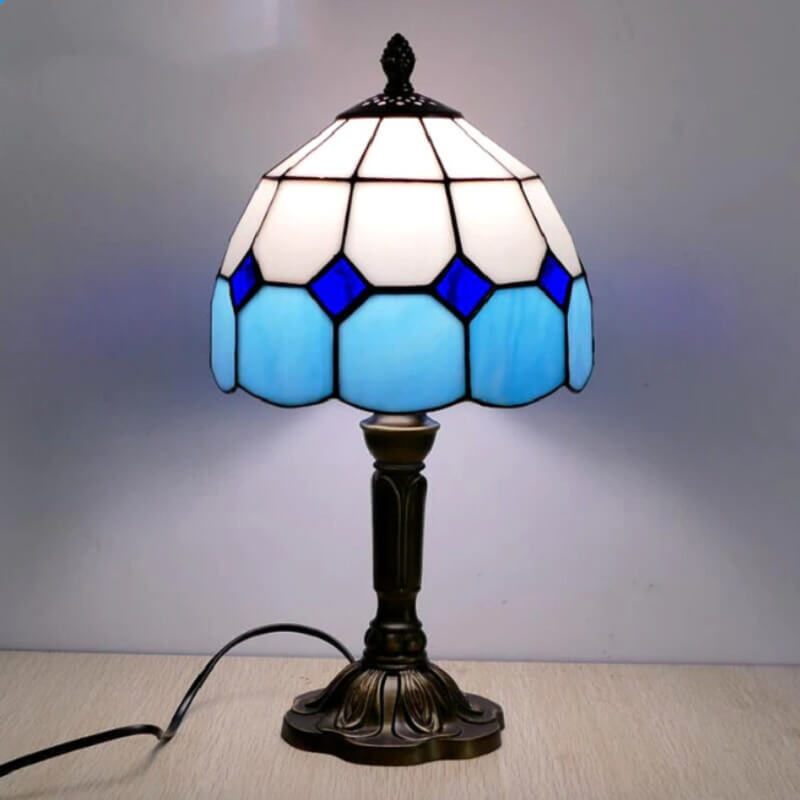Lampa Stołowa Tiffany Vintage Mozaika