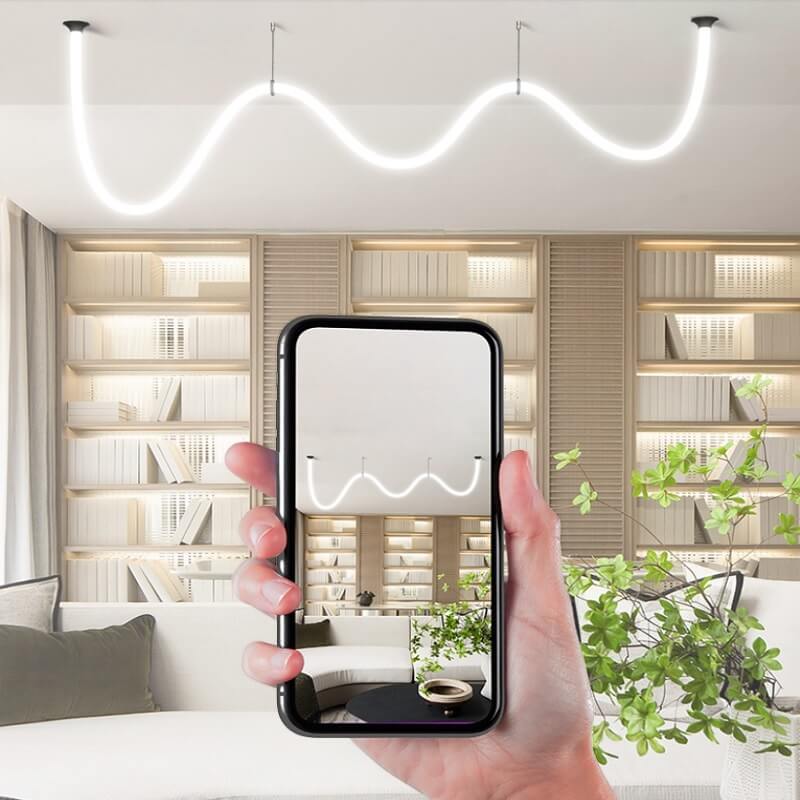 Lampa Sufitowa LED Wężyk Vintage Minimalistyczna - obrazek 3