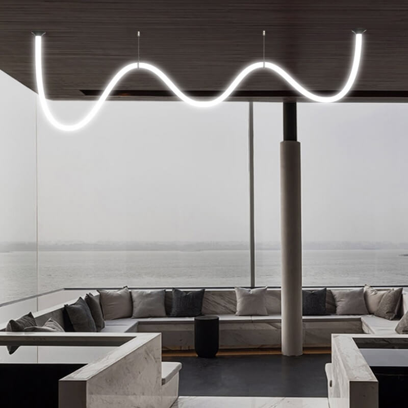 Lampa Sufitowa LED Wężyk Vintage Minimalistyczna - obrazek 4