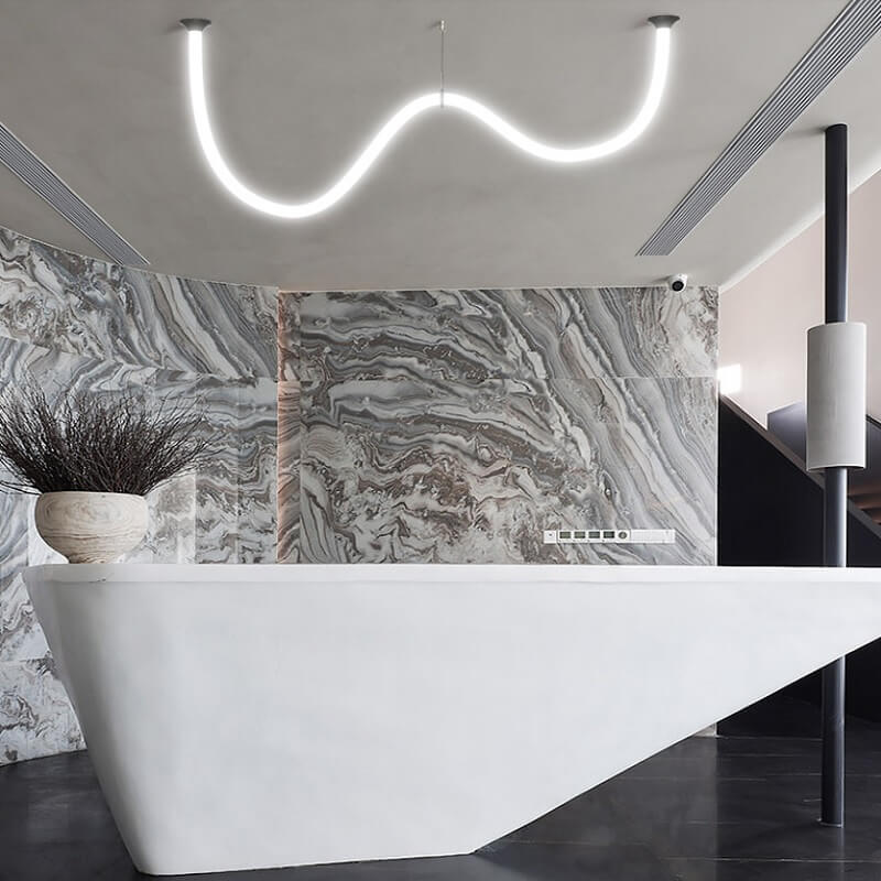 Lampa Sufitowa LED Wężyk Vintage Minimalistyczna - obrazek 6