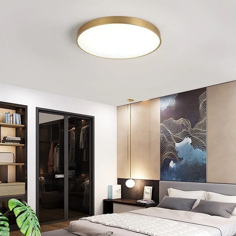 Lampa Sufitowa Plafon Classic Złota Klasyczna