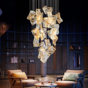 Lampa Wisząca Akrylowa Papier Artystyczny LED