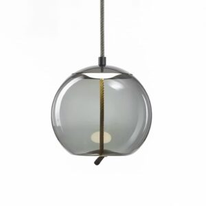 Lampa Wisząca Brokis Knot Szklana Skandynawska szara