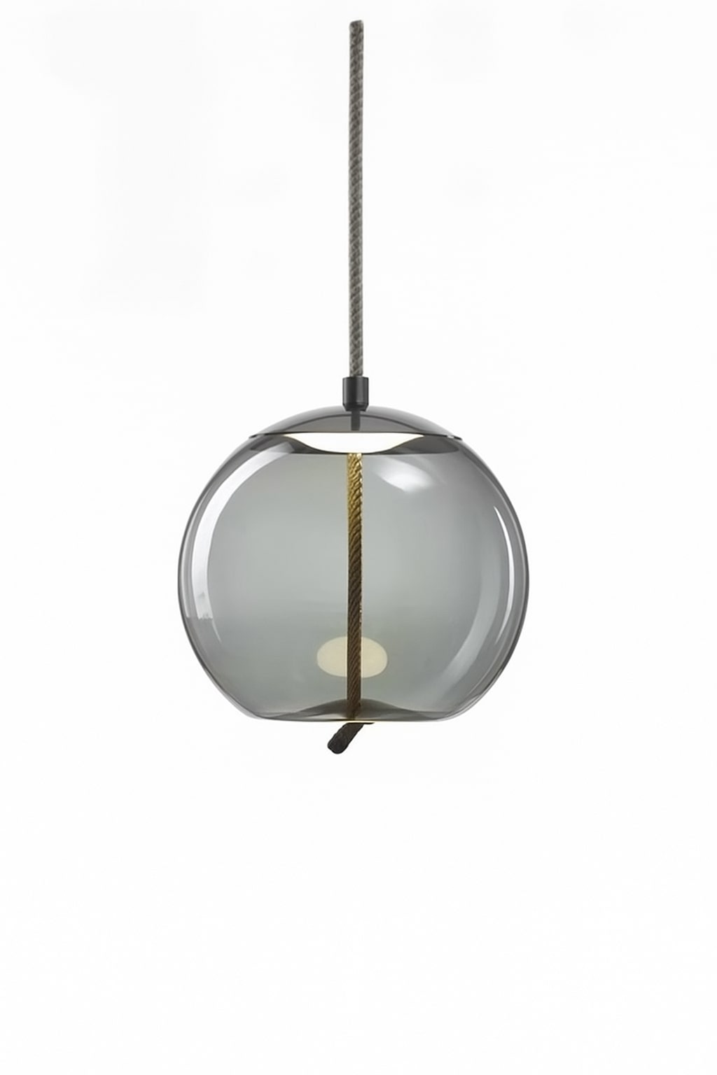 Lampa Wisząca Brokis Knot Szklana Skandynawska szara