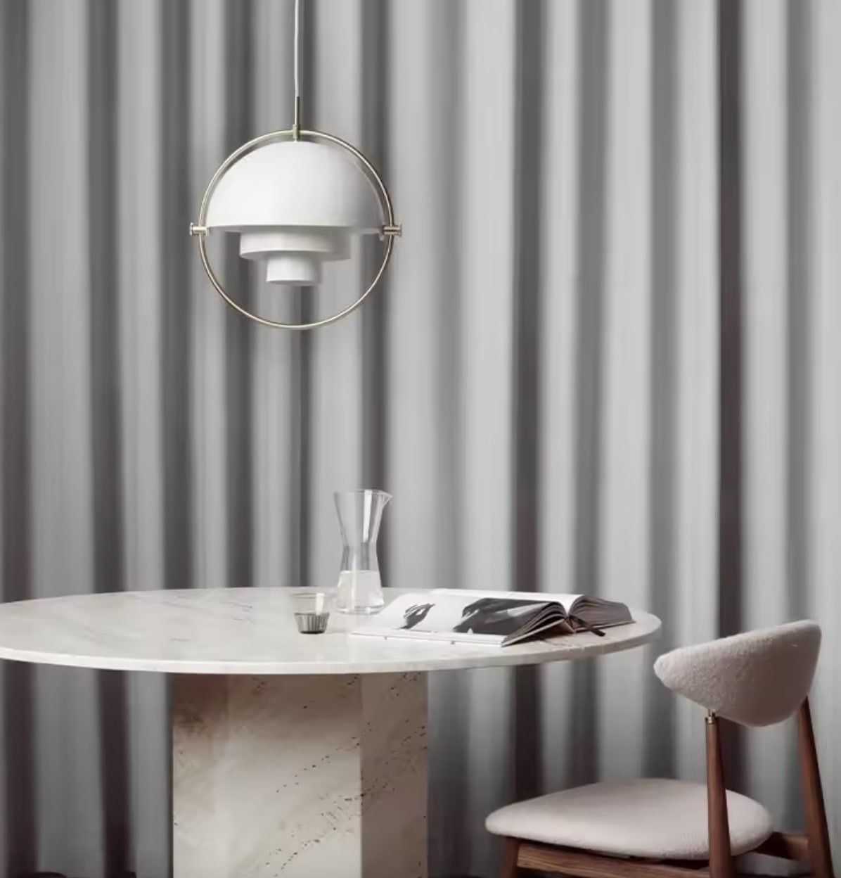 Lampa Wisząca Gubi Multi lite Skandynawska Biała