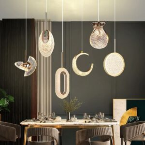 Lampa Wisząca Kryształowy Wisiorek LED Glamour