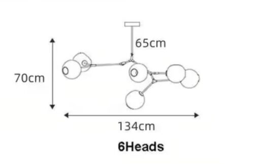 Lampa Wisząca Modern Orchid Żyrandol Szklany Niebieski