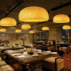 Lampa Wisząca Naturalna Bambusowa Boho B