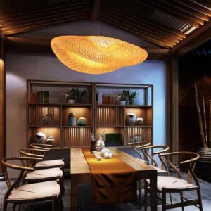 Lampa Wisząca Naturalna Bambusowa Boho A