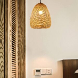 Lampa Wisząca Naturalna Bambusowa Boho E