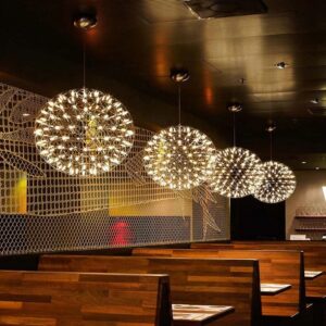 Nowoczesna Lampa Wisząca Kula Galaxy Fajerwerki LED