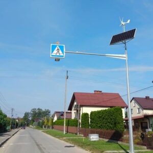 Latarnia Hybrydowa Przejście dla Pieszych D6 LED 50W (panel 640W)