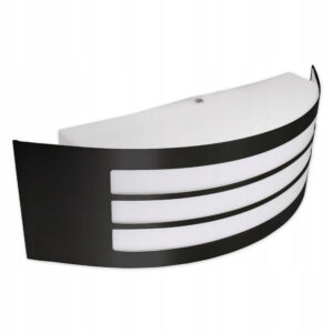 Lampa kinkiet ogrodowy elewacyjna zewnętrzna, Doris, czarna, E27