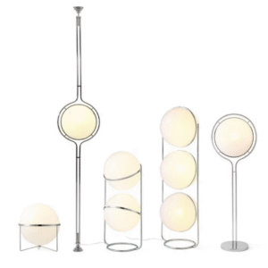 lampa podłogowa planet art deco