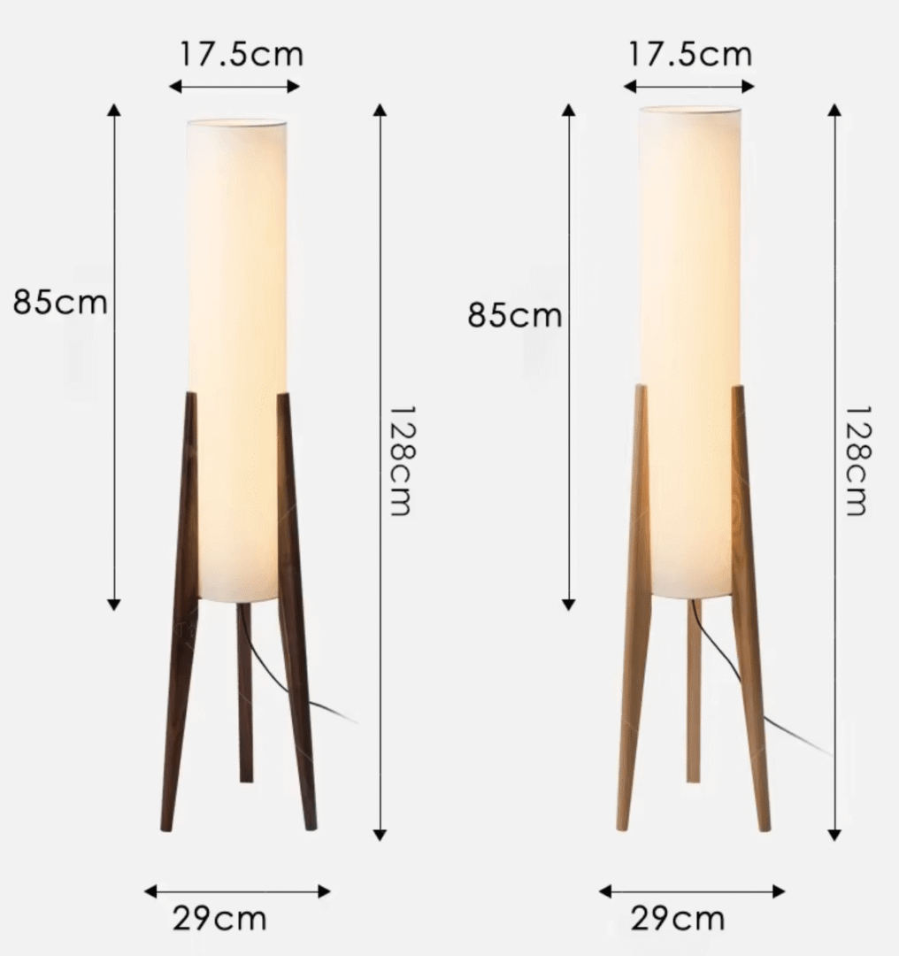 lampa podłogowa wabi sabi drewniana