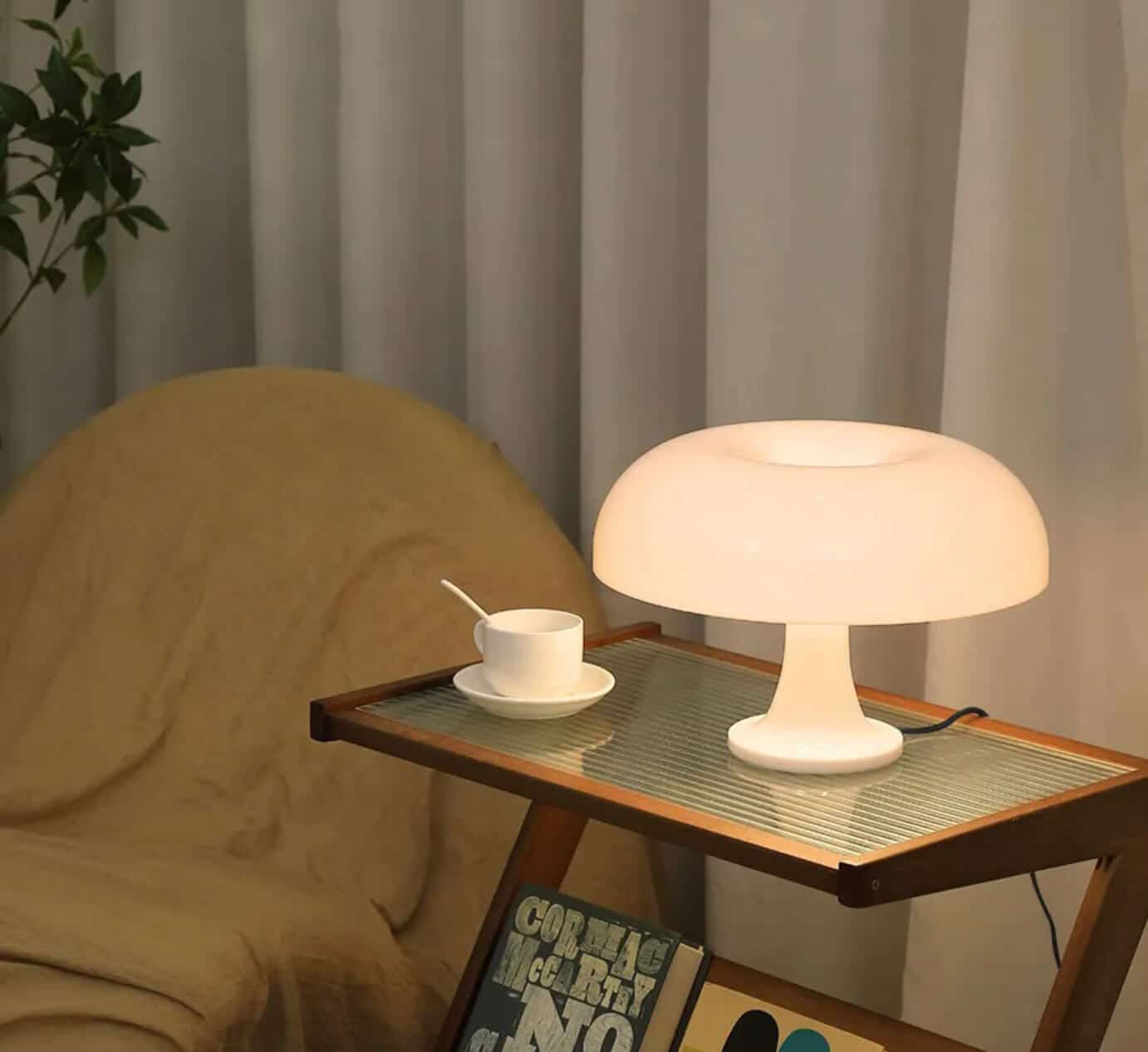 Lampa stołowa Mushroom retro