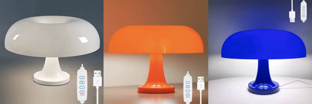 Lampa stołowa Mushroom retro