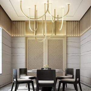 Lampa sufitowa w kształcie litery U