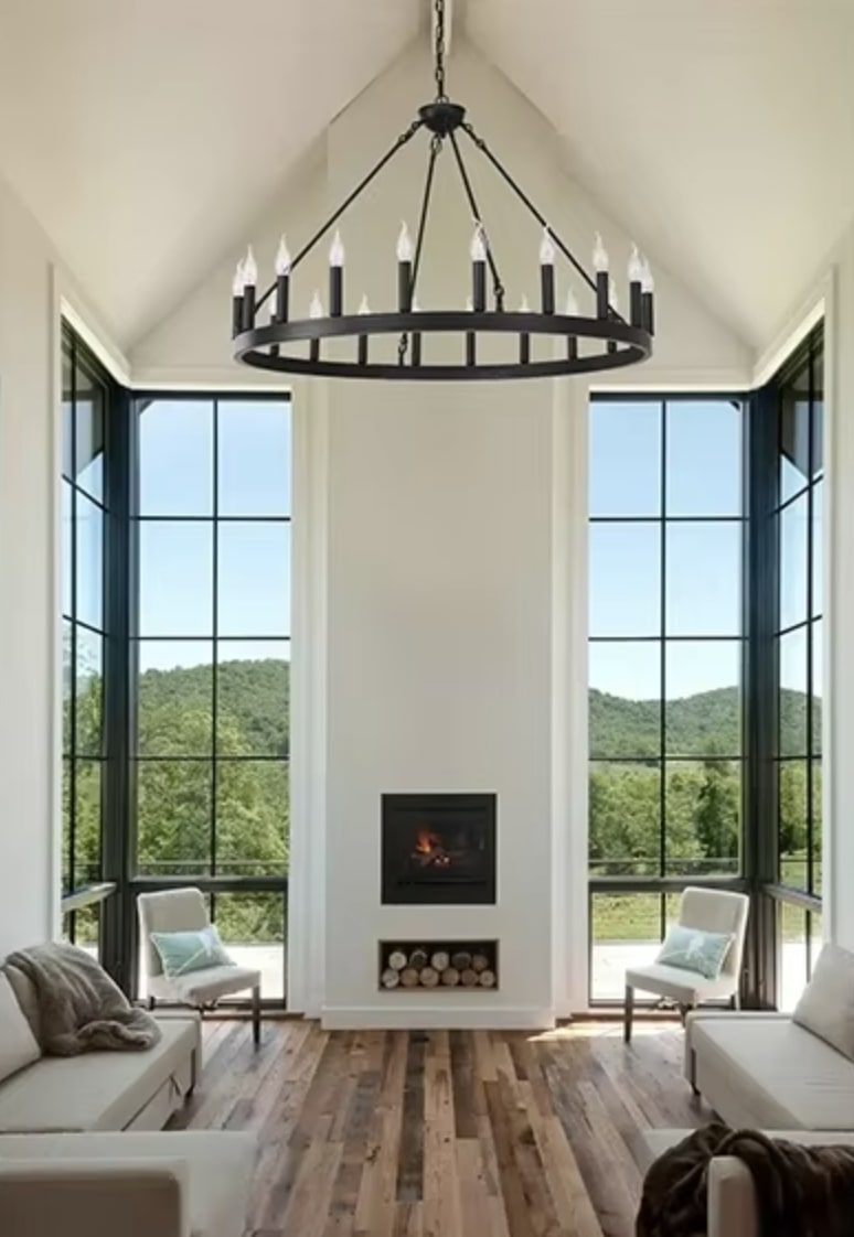 Lampa wisząca koło vintage loft