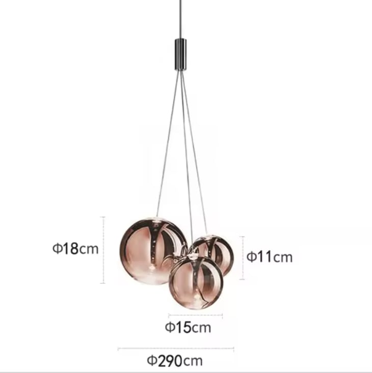 Lampa wisząca kule bąbelkowe