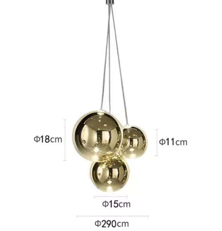 Lampa wisząca kule bąbelkowe