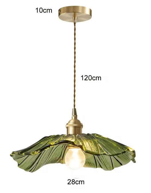 Lampa wisząca vintage szklana kwiat