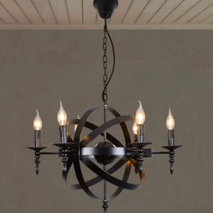 Lampa wisząca metalowa w stylu industrialnym