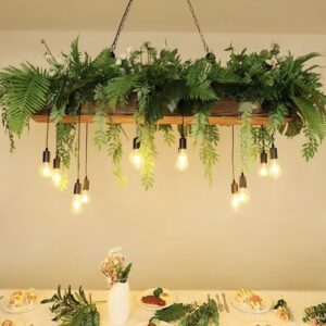 Lampa wisząca żyrandol kwiat paproci