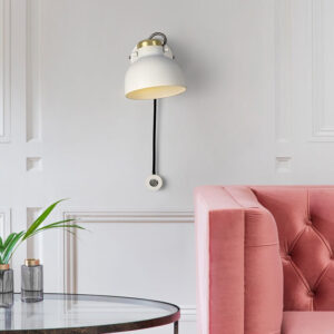 Metalowa Lampa Ścienna Skandynawska Minimalistyczna